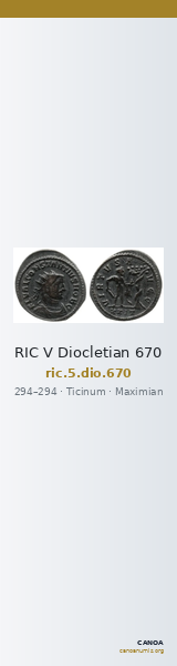 RIC V Diocletian 670 — CANOA