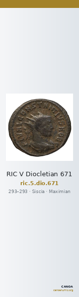 RIC V Diocletian 671 — CANOA