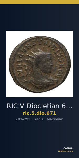 RIC V Diocletian 671 — CANOA