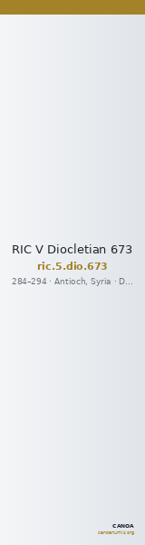 RIC V Diocletian 673 — CANOA