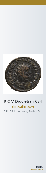 RIC V Diocletian 674 — CANOA