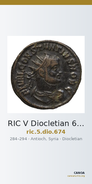 RIC V Diocletian 674 — CANOA