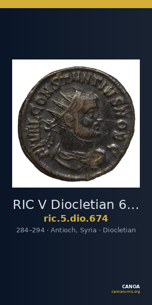 RIC V Diocletian 674 — CANOA