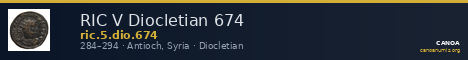 RIC V Diocletian 674 — CANOA