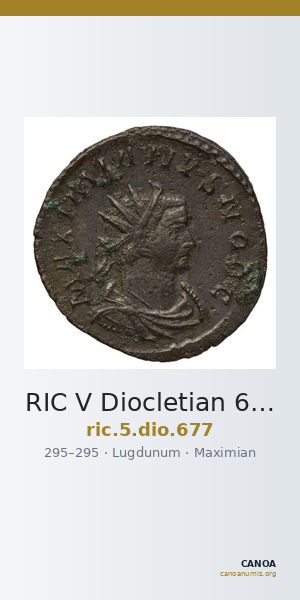 RIC V Diocletian 677 — CANOA
