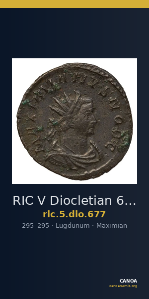 RIC V Diocletian 677 — CANOA