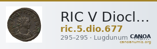 RIC V Diocletian 677 — CANOA
