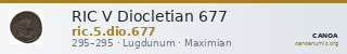 RIC V Diocletian 677 — CANOA