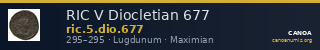 RIC V Diocletian 677 — CANOA