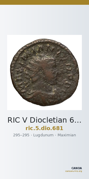 RIC V Diocletian 681 — CANOA