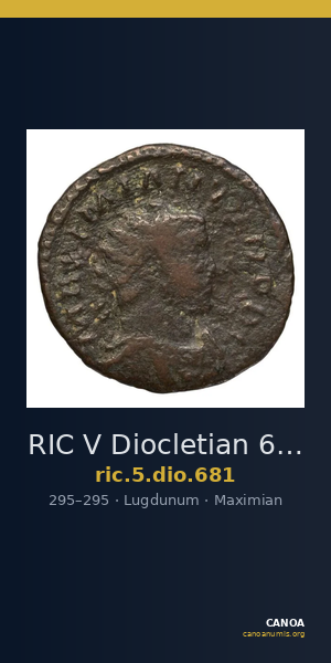 RIC V Diocletian 681 — CANOA