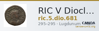 RIC V Diocletian 681 — CANOA