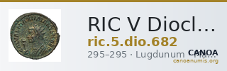 RIC V Diocletian 682 — CANOA