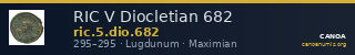 RIC V Diocletian 682 — CANOA