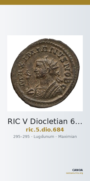 RIC V Diocletian 684 — CANOA