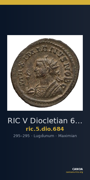 RIC V Diocletian 684 — CANOA