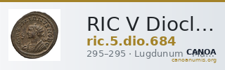 RIC V Diocletian 684 — CANOA