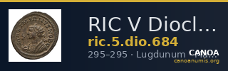 RIC V Diocletian 684 — CANOA