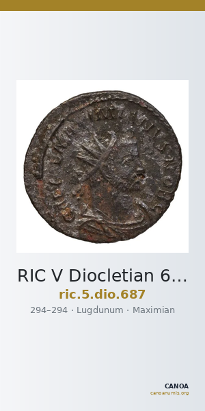 RIC V Diocletian 687 — CANOA