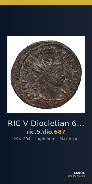 RIC V Diocletian 687 — CANOA