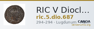 RIC V Diocletian 687 — CANOA