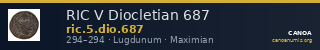 RIC V Diocletian 687 — CANOA