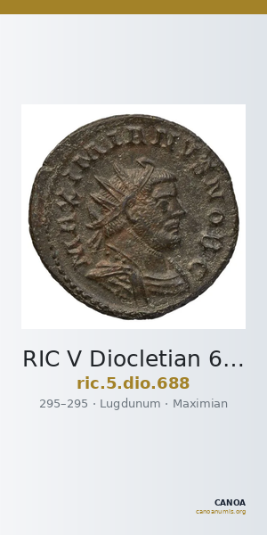 RIC V Diocletian 688 — CANOA