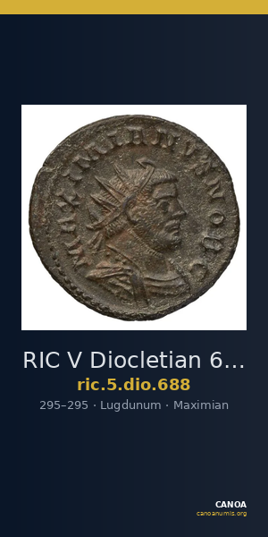 RIC V Diocletian 688 — CANOA