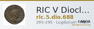 RIC V Diocletian 688 — CANOA