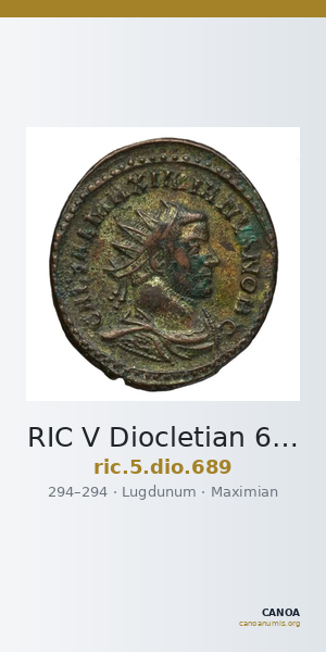 RIC V Diocletian 689 — CANOA