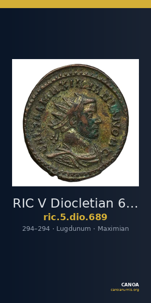 RIC V Diocletian 689 — CANOA