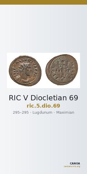 RIC V Diocletian 69 — CANOA