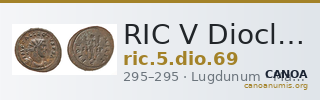 RIC V Diocletian 69 — CANOA