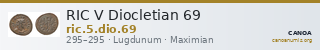 RIC V Diocletian 69 — CANOA