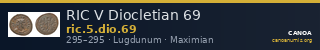RIC V Diocletian 69 — CANOA