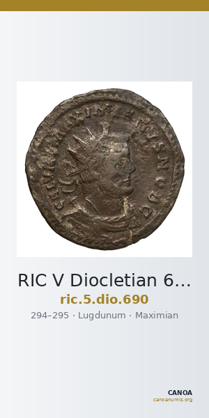 RIC V Diocletian 690 — CANOA