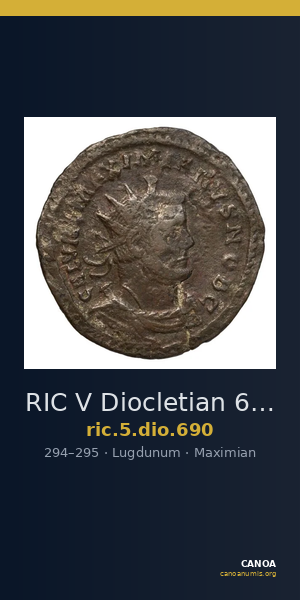 RIC V Diocletian 690 — CANOA