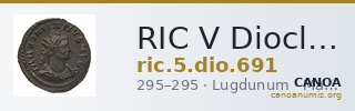 RIC V Diocletian 691 — CANOA