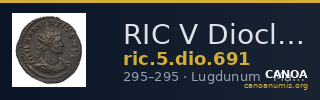 RIC V Diocletian 691 — CANOA