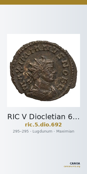 RIC V Diocletian 692 — CANOA