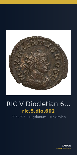 RIC V Diocletian 692 — CANOA