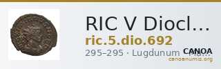 RIC V Diocletian 692 — CANOA