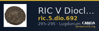 RIC V Diocletian 692 — CANOA