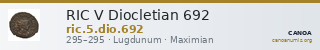 RIC V Diocletian 692 — CANOA