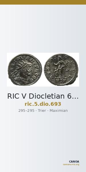 RIC V Diocletian 693 — CANOA