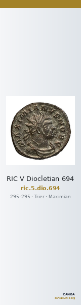 RIC V Diocletian 694 — CANOA