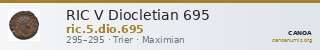RIC V Diocletian 695 — CANOA
