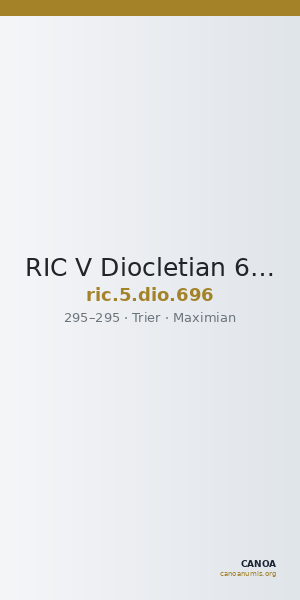 RIC V Diocletian 696 — CANOA