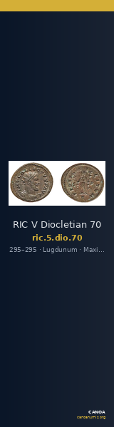 RIC V Diocletian 70 — CANOA