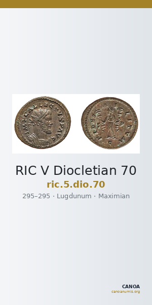 RIC V Diocletian 70 — CANOA